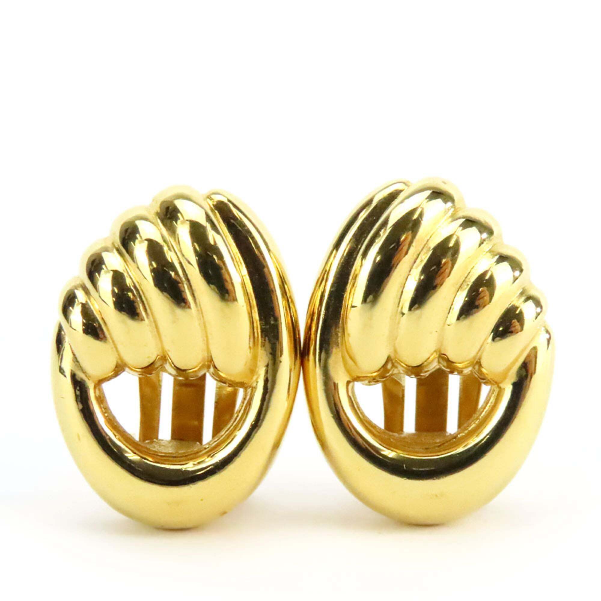 Christian Dior Earrings Metal Gold Gp Plated Women's